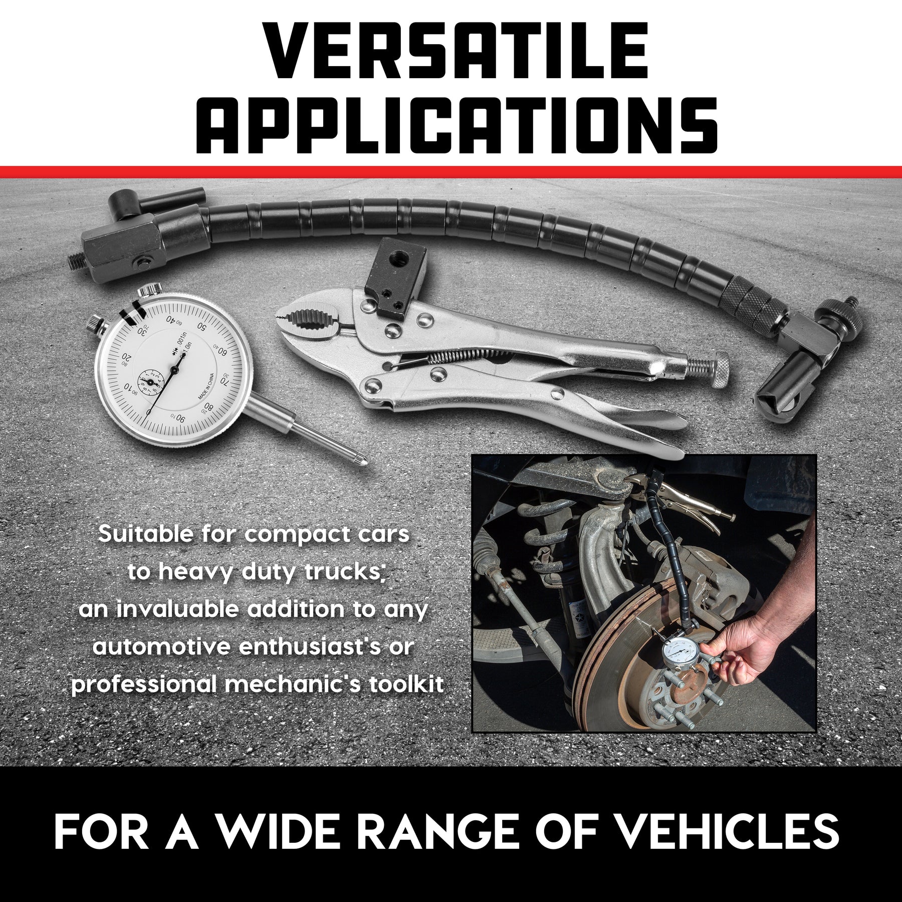 Brake Rotor and Ball Joint Runout Gauge