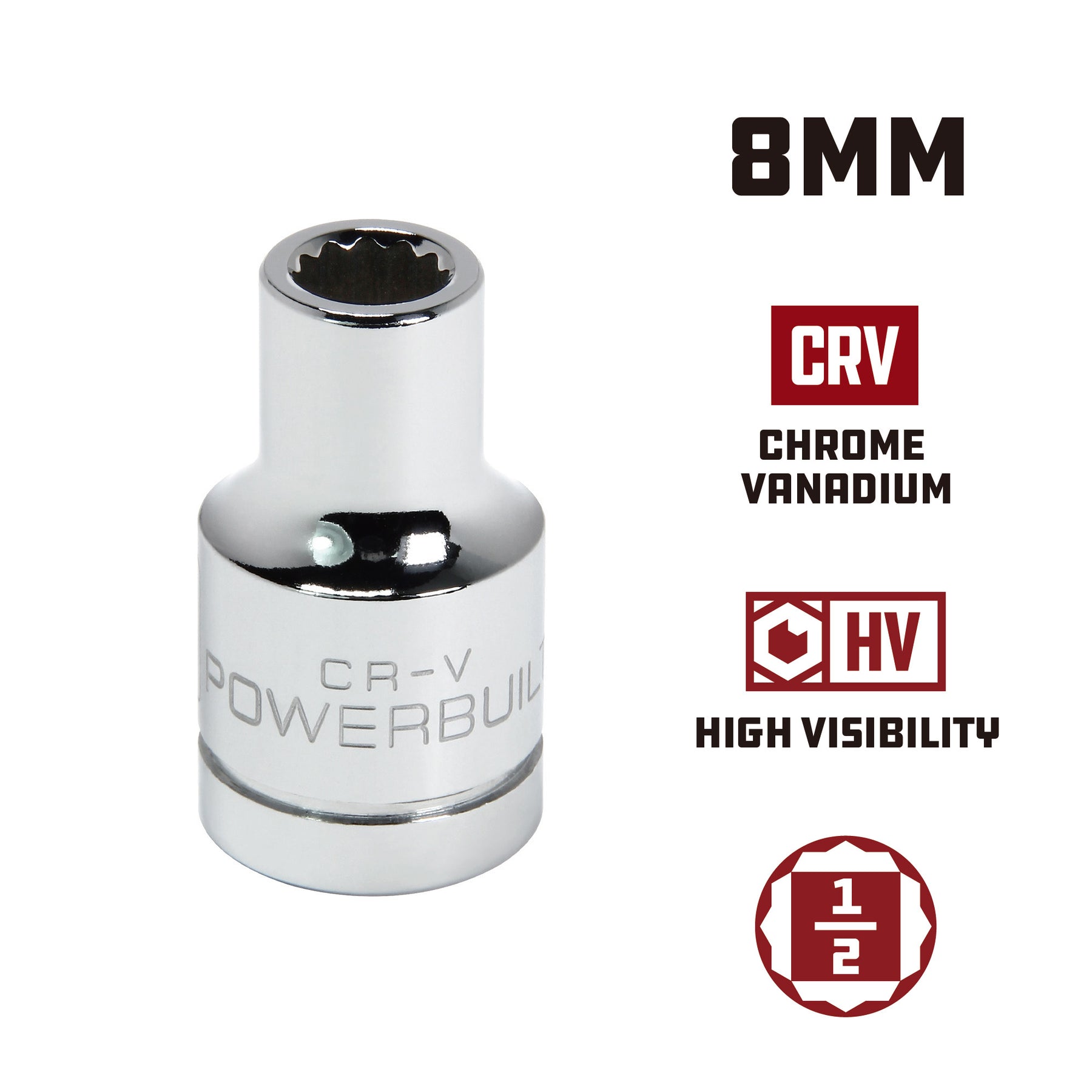 1/2 in. Dr. Sockets - Metric Shallow - 12 Pt.