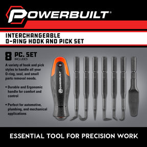 Interchangeable O-Ring Hook and Pick Set