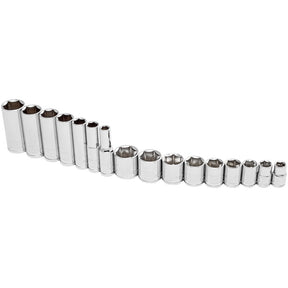 16 Piece 3/8 in. Dr. SAE 6 Pt. Socket Set