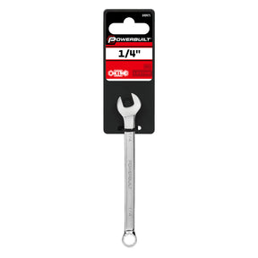 1/4 Inch Fully Polished Long Pattern SAE Combination Wrench