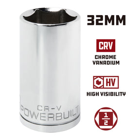 1/2 Inch Drive 32 MM 6 Point Deep Socket